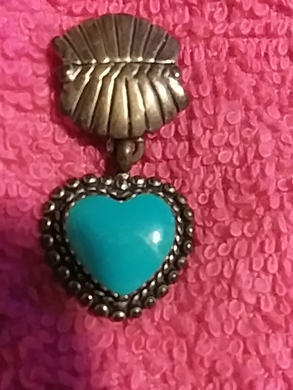 Southwestern Turquoise Stamped OTC 925